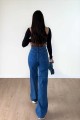 Oscar Koyu Mavi Likralı Süper Yüksek Bel Salaş Jean Pantolon. (süper Yüksek.) Wide Leg. Oscar Koyu Mavi Likralı Süper Yüksek Bel Salaş Jean Pantolon. (süper Yüksek.) Wide Leg.