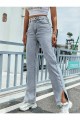 Elena Mavi Jeans Yandan Yırtmaçlı Denim Rikralı Pantolon Elena Mavi Jeans Yandan Yırtmaçlı Denim Rikralı Pantolon