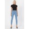 Yüksek Bel Skinny Jeans Açık Mavi Düz (beden Tablomuz Mevcut)