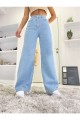 Jass 90 s Solmaz Buz Mavi Likralı Süper Yüksek Bel Salaş Jean Pantolon. (süper Yüksek.) Wide Leg. Jass 90 s Solmaz Buz Mavi Likralı Süper Yüksek Bel Salaş Jean Pantolon. (süper Yüksek.) Wide Leg.