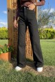 Siyah Likralı Süper Yüksek Bel Salaş Jeans Palazzo Pantolon. (süper Yüksek.) Wide Leg. Siyah Likralı Süper Yüksek Bel Salaş Jeans Palazzo Pantolon. (süper Yüksek.) Wide Leg.