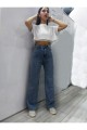 Anna 90 s Mavi Likralı Süper Yüksek Bel Salaş Jeans Palazzo Pantolon. (süper Yüksek) Wide Leg Anna 90 s Mavi Likralı Süper Yüksek Bel Salaş Jeans Palazzo Pantolon. (süper Yüksek) Wide Leg