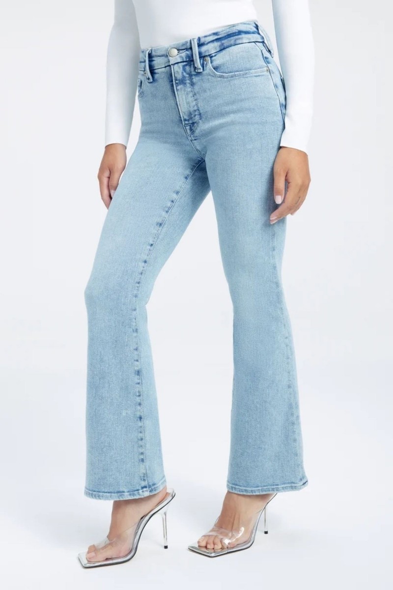 Lina Kar Yıkama Mavi Ispanyol Paça Likralı Flare Jeans Kot Pantolon Toparlayıcı Lina Kar Yıkama Mavi Ispanyol Paça Likralı Flare Jeans Kot Pantolon Toparlayıcı