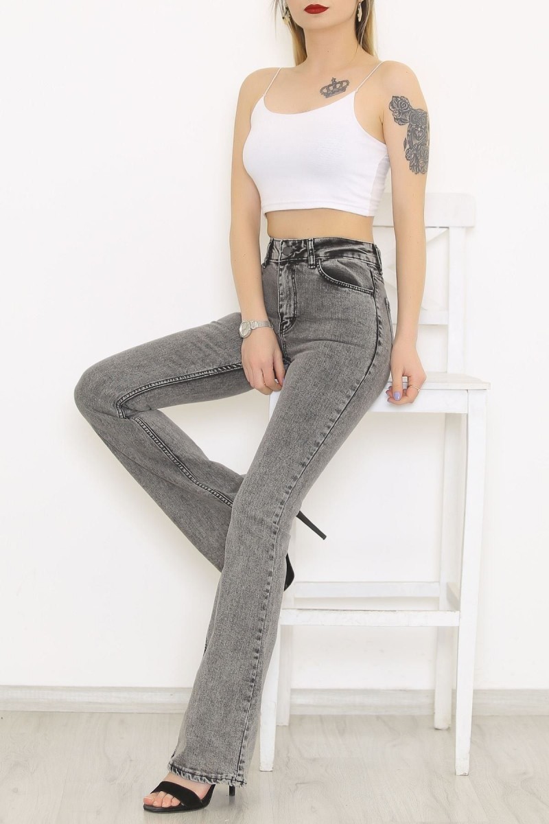 Katarina Füme Ispanyol Paça Likralı Flare Jeans Kot Pantolon Toparlayıcı Katarina Füme Ispanyol Paça Likralı Flare Jeans Kot Pantolon Toparlayıcı