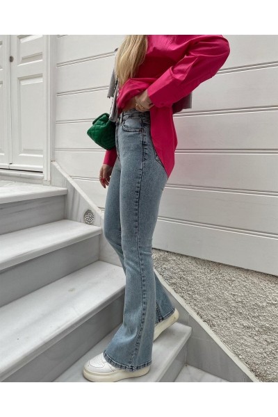 Katarina Kar Yıkama Ispanyol Paça Likralı Flare Jeans Kot Pantolon Toparlayıcı