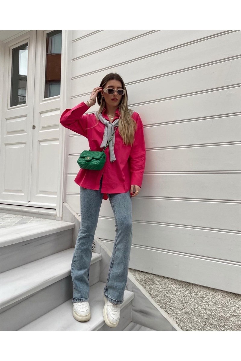 Katarina Kar Yıkama Ispanyol Paça Likralı Flare Jeans Kot Pantolon Toparlayıcı