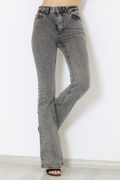 Katarina Füme Ispanyol Paça Likralı Flare Jeans Kot Pantolon Toparlayıcı