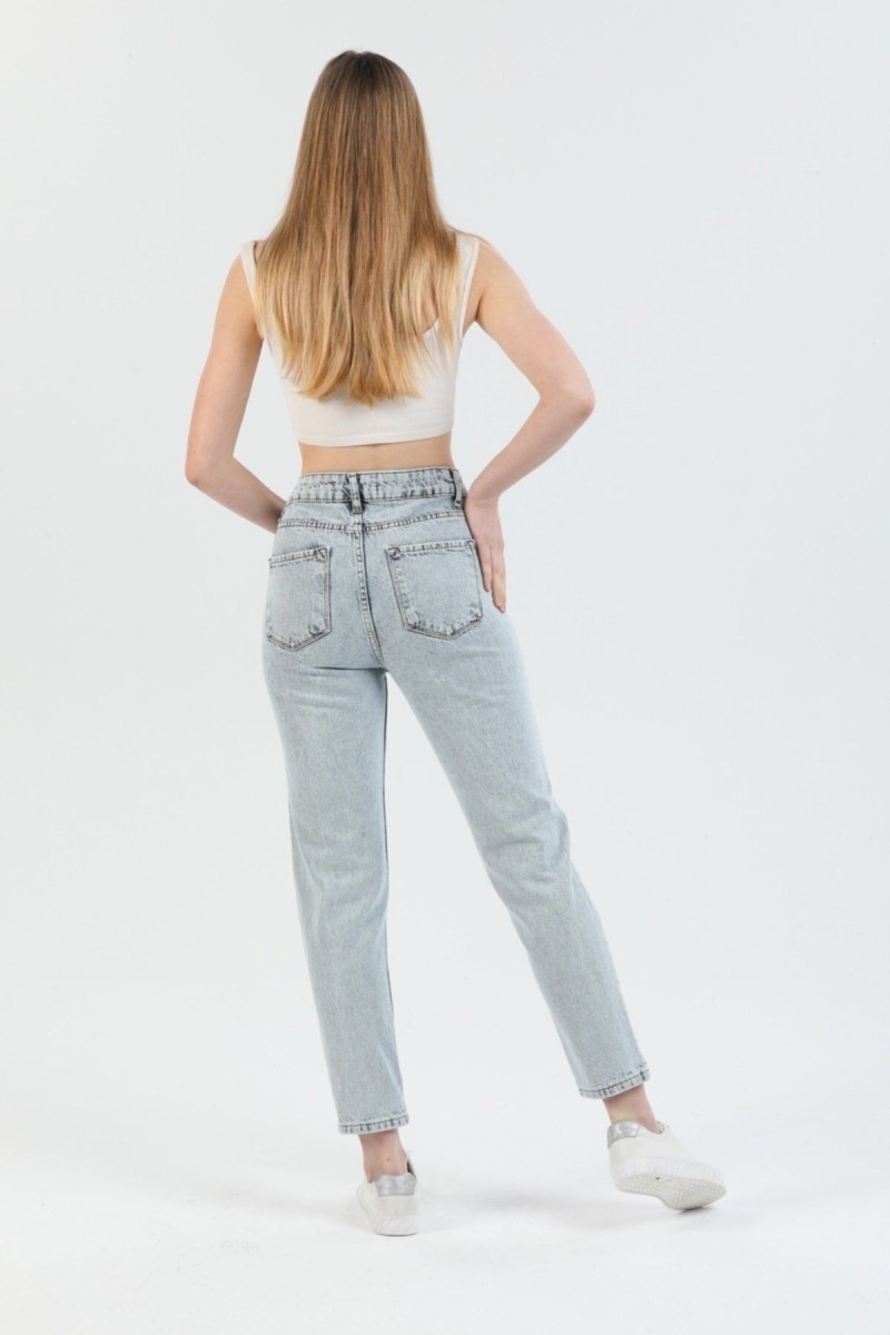 Maria Solmaz Kar Mom Jeans Kadın Boyfriend Yüksek Bel Power Likra Pantolon Maria Solmaz Kar Mom Jeans Kadın Boyfriend Yüksek Bel Power Likra Pantolon