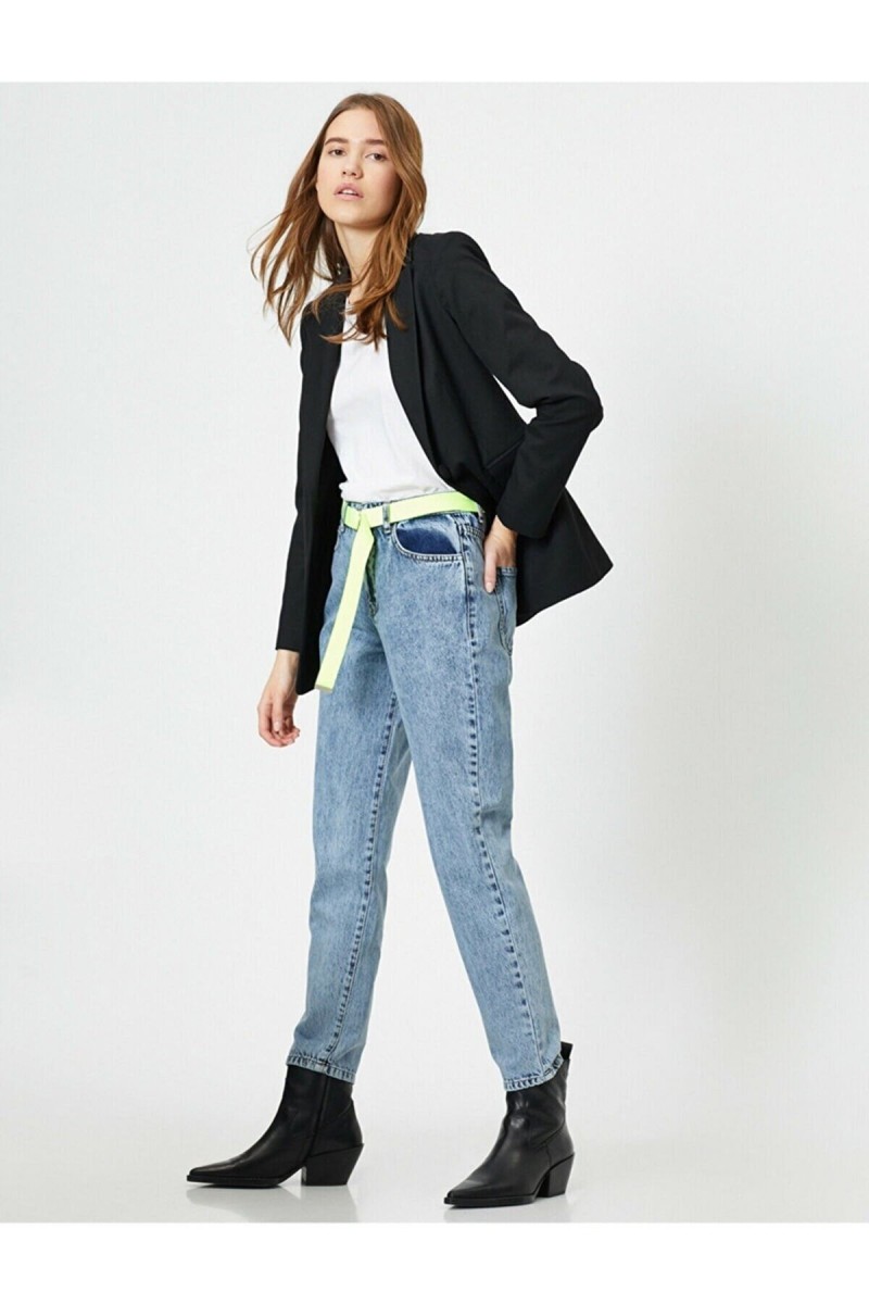 Adelina Solmaz Kar Mom Jeans Kadın Boyfriend Yüksek Bel Power Likra Pantolon Adelina Solmaz Kar Mom Jeans Kadın Boyfriend Yüksek Bel Power Likra Pantolon
