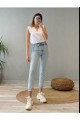 Phoebe Buz Kar Skiiny Mom (fit Mom) Yüksek Bel Mom Jeans Boyfriend Phoebe Buz Kar Skiiny Mom (fit Mom) Yüksek Bel Mom Jeans Boyfriend