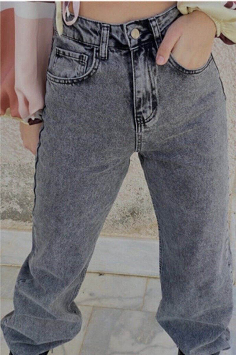 Yüksek Bel Palazzo Salaş Jean Pantolon Yüksek Bel Palazzo Salaş Jean Pantolon