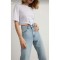 Extra Yüksek A.c.a.i.p S.o.l.m.a.z Mavi Salaş Jeans Palazzo Pantolon (süper Yüksek )