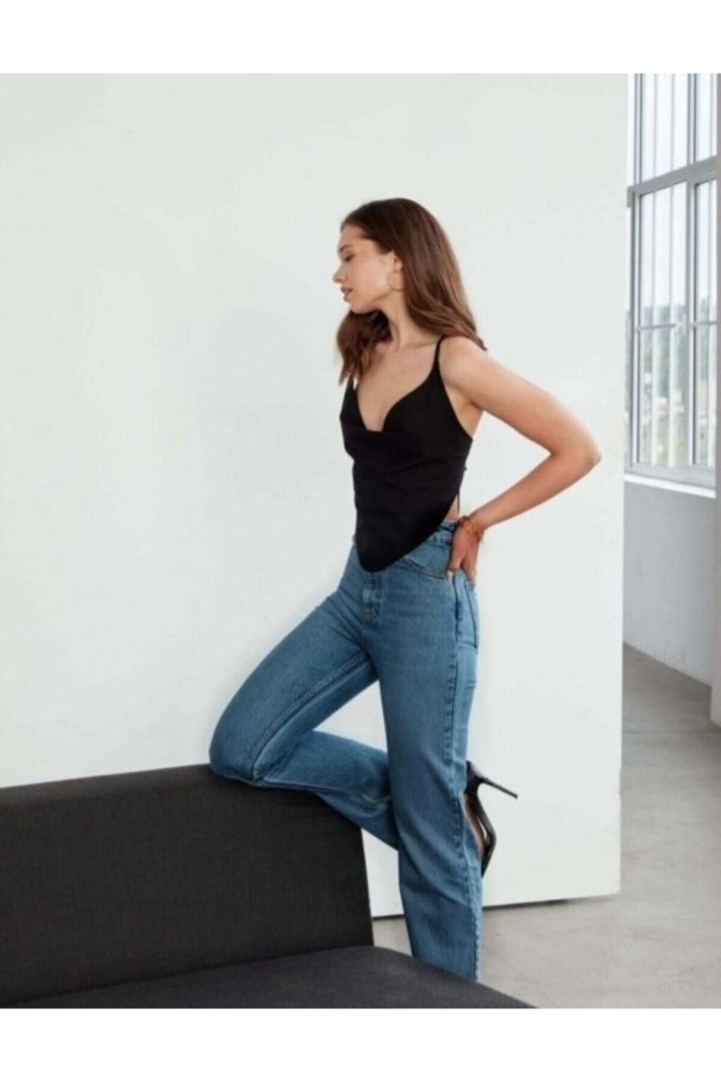 Extra Yüksek A.c.a.i.p S.o.l.m.a.z Mavi Salaş Jeans Palazzo Pantolon (süper Yüksek ) Extra Yüksek A.c.a.i.p S.o.l.m.a.z Mavi Salaş Jeans Palazzo Pantolon (süper Yüksek )