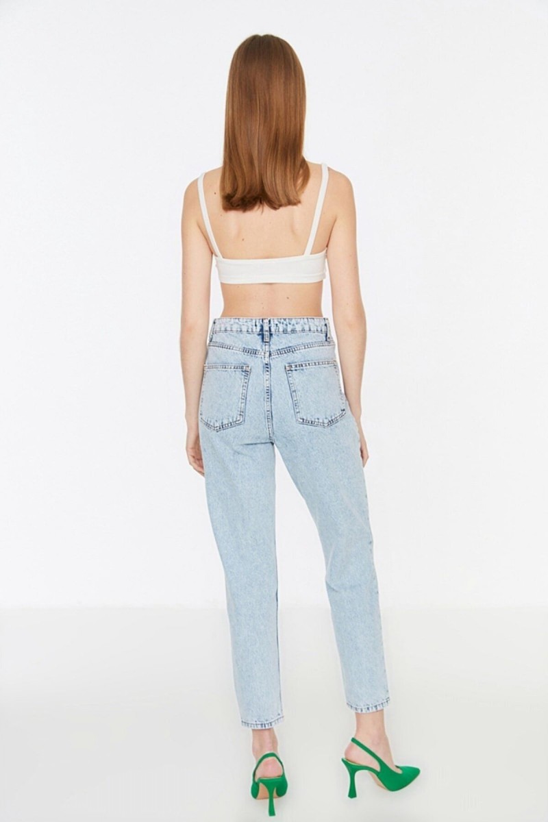 Kadın Boyfriend Yüksek Bel Power Likra Pantolon Kadın Boyfriend Yüksek Bel Power Likra Pantolon