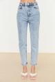 Jeans Kadın Yüksek Bel Power Likra Pantolon Mavi Jeans Kadın Yüksek Bel Power Likra Pantolon Mavi