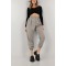 Lovely Gri Maskülen Paçası Lastikli Jogger Pantolon