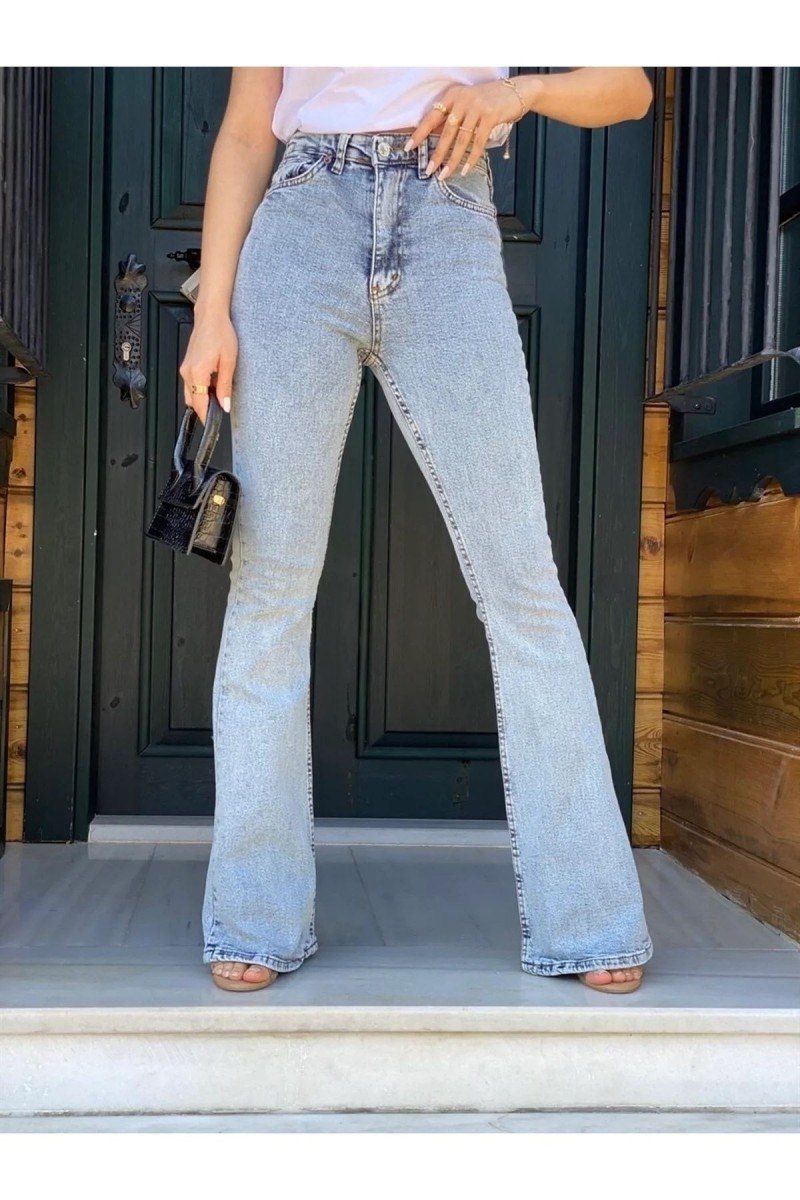 Oskar Likralı Yüksek Açık Kar Mavi Ispanyol Ispanyol Jeans Pantolon-beden Tablomuz Mevcuttur Oskar Likralı Yüksek Açık Kar Mavi Ispanyol Ispanyol Jeans Pantolon-beden Tablomuz Mevcuttur