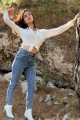 Spanish Yüksek Bel Mavi Kar Yıkama Mom Kot Pantolon Likralı Solmaz Ekstra Rahat Mom Jeans Spanish Yüksek Bel Mavi Kar Yıkama Mom Kot Pantolon Likralı Solmaz Ekstra Rahat Mom Jeans