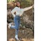 Spanish Yüksek Bel Mavi Kar Yıkama Mom Kot Pantolon Likralı Solmaz Ekstra Rahat Mom Jeans