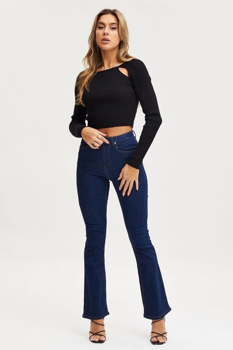 Daniel Koyu Mavi Ispanyol Renk Solmaz Ispanyol Yüksek Bel Jeans Daniel Koyu Mavi Ispanyol Renk Solmaz Ispanyol Yüksek Bel Jeans