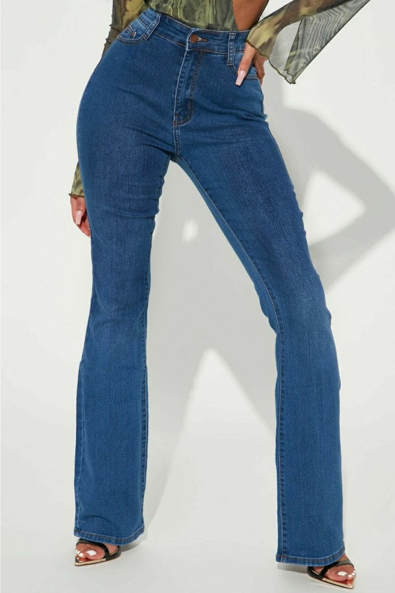 Ispanyol Women Orta Mavi Ispanyol Paça Kot Pantolon Yüksek Bel Ispanyol Jeans Toparlayıcı Ispanyol Women Orta Mavi Ispanyol Paça Kot Pantolon Yüksek Bel Ispanyol Jeans Toparlayıcı