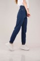 Koyu Mav Mom Jean Pantolon