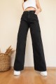 Düz Solmaz Siyah Süper Yüksek Bel Salaş Jeans Palazzo Pantolon( SÜPER YÜKSEK ) Wide Leg. Düz Solmaz Siyah Süper Yüksek Bel Salaş Jeans Palazzo Pantolon( SÜPER YÜKSEK ) Wide Leg.