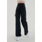 Liza Extra Yüksek A.c.a.i.p S.o.l.m.a.z Siyah Salaş Jeans Pazazzo Pantolon (SÜPER YÜKSEK SOLMAYAN)