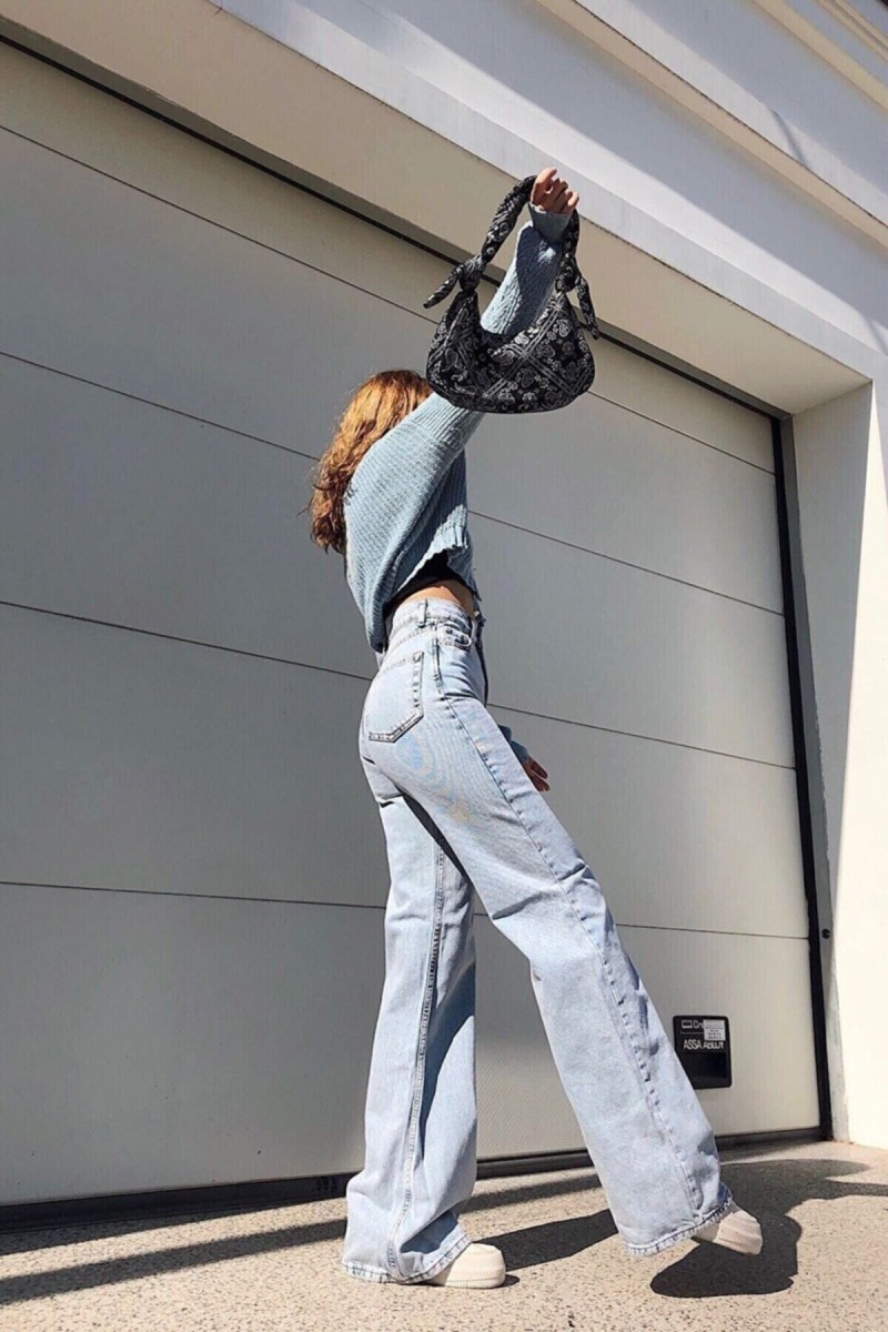 Mery Power Likralı Kadın Açık Mavi Kar Yıkama Yüksek Bel Salaş Paça Denim Kot Pantolon Lvk-001040a Mery Power Likralı Kadın Açık Mavi Kar Yıkama Yüksek Bel Salaş Paça Denim Kot Pantolon Lvk-001040a